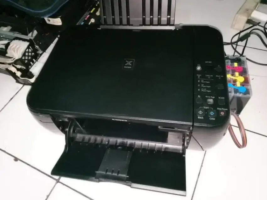 Jual printer secon canon mp 287 siap pakai dan inpus