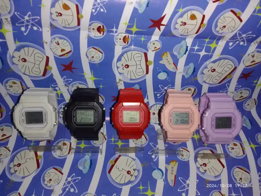 Jam Tangan Pria Wanita Digital Rubber Segi Murah Karet New Design