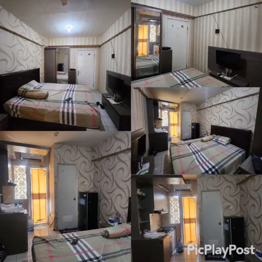 The green pramuka city studio furnish bagus