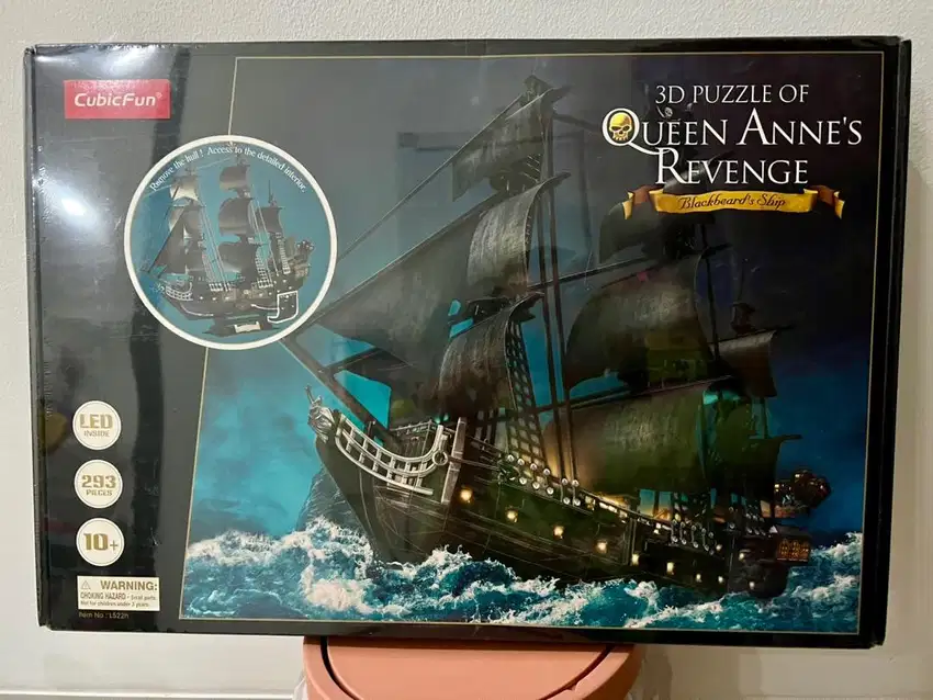 3D Puzzle of Queen Anne Revenge cubicfun