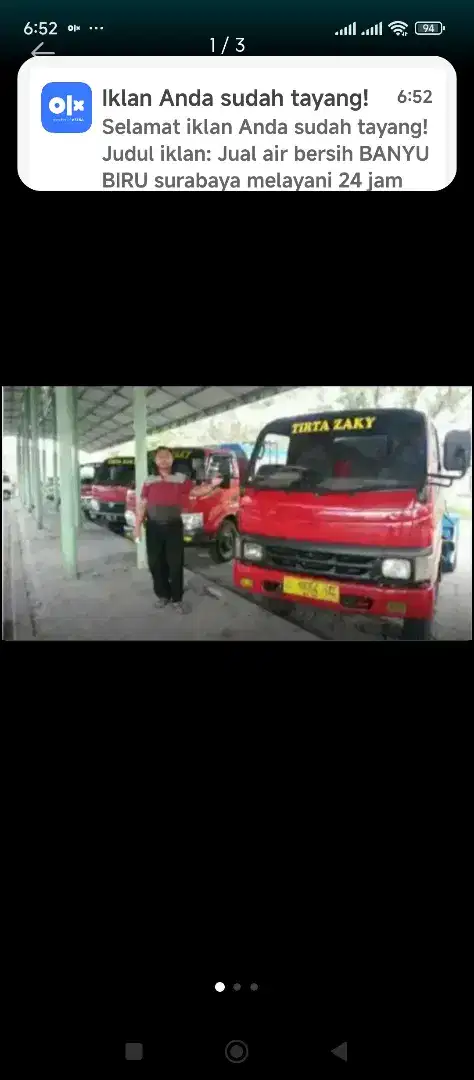 Jual air bersih BANYU BIRU  RO surabaya