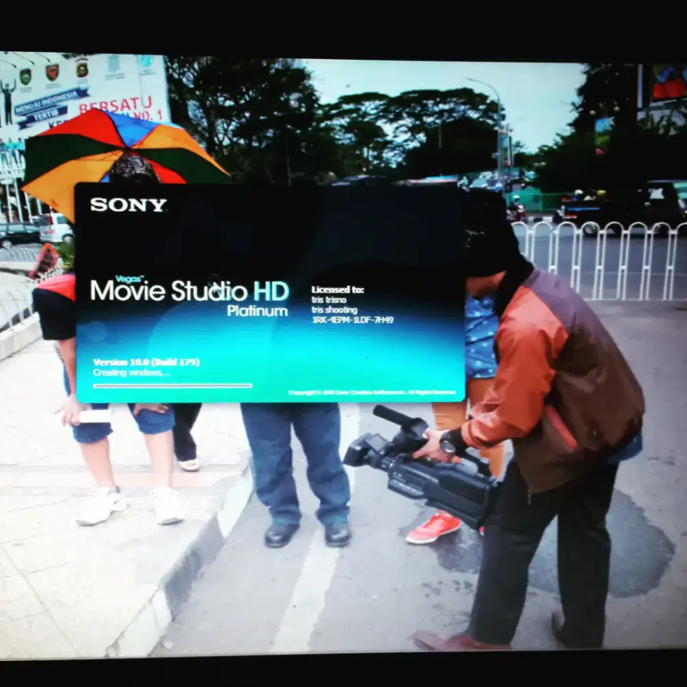 Shooting video sonny SD1000