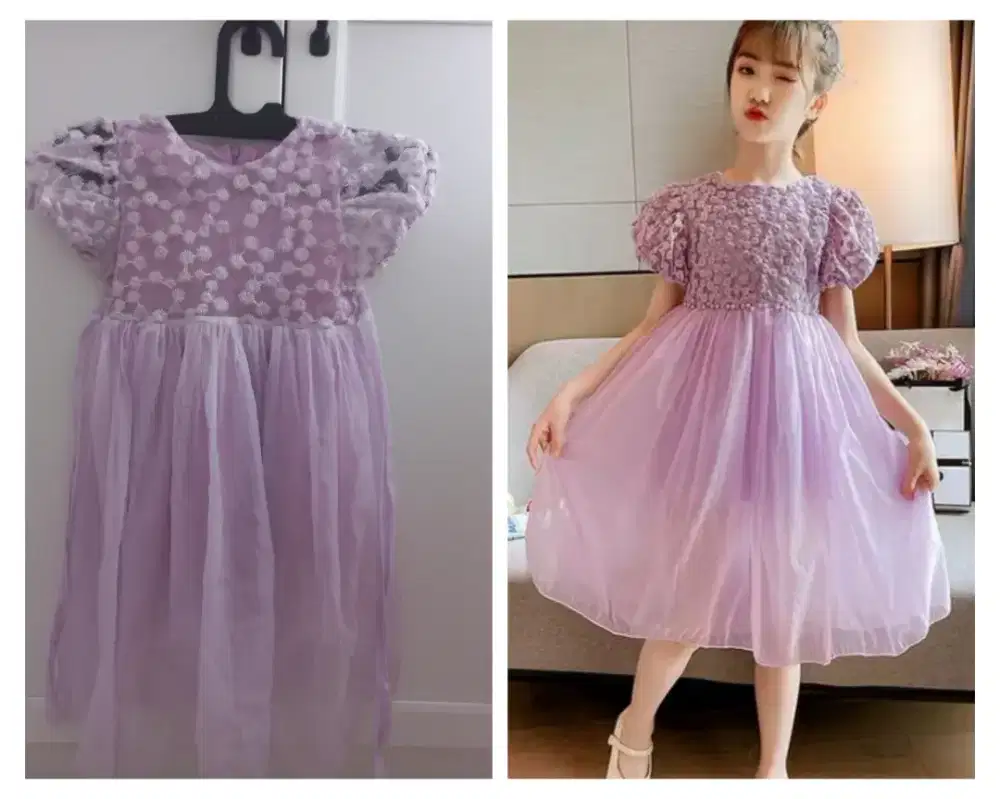 PRELOVED Dress Anak Ungu