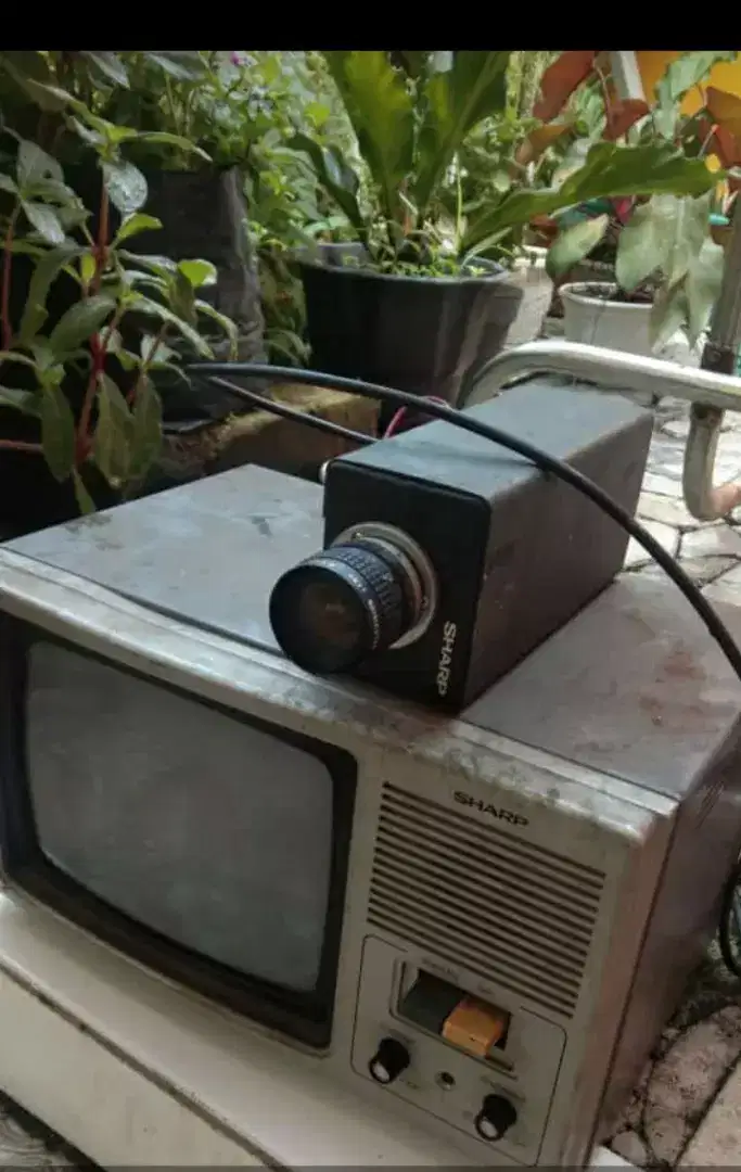 Monitor+Camera CCTV Jadul