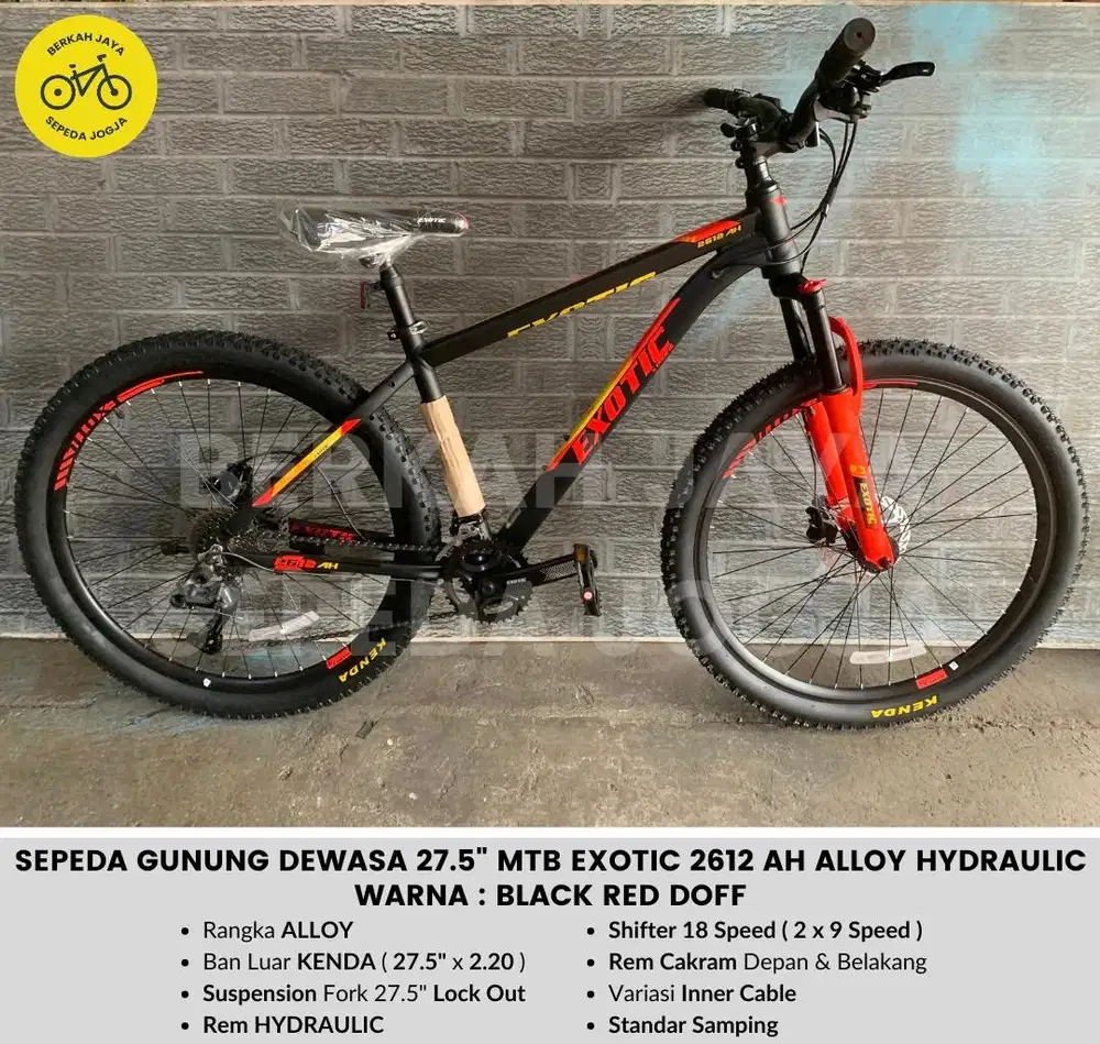 PROMO Sepeda Gunung Dewasa 27,5” MTB Exotic 2612 AH Hydraulic ALLOY