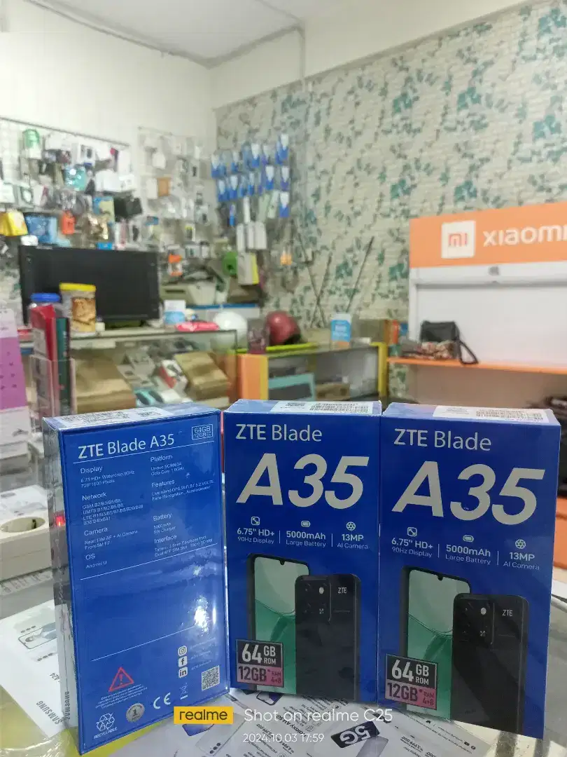 ZTE Blade A35 4+8/64 BARU garansi resmi 1th bisa TT atau Kredit