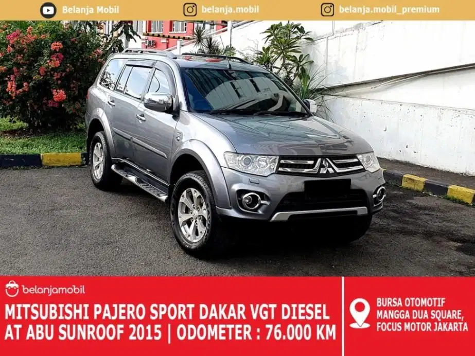 [ SUNROOF ] Mitsubishi Pajero Sport Dakar 2.5 VGT AT Abu 2015/2016