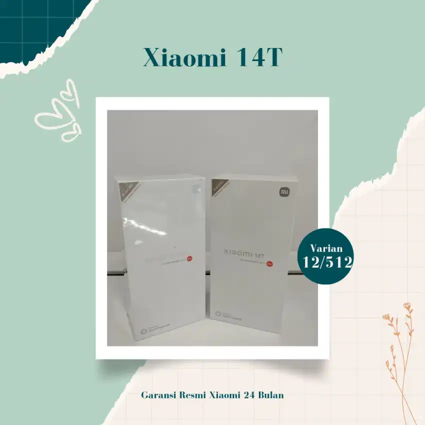 Xiaomi 14T 12GB+512GB Garansi Xiaomi 24 Bulan.