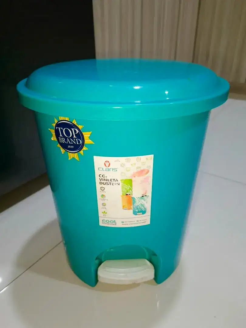 Murah Meriah!! Claris 1167 Cool Vineeta Dustbin 19,5L Tong Sampah