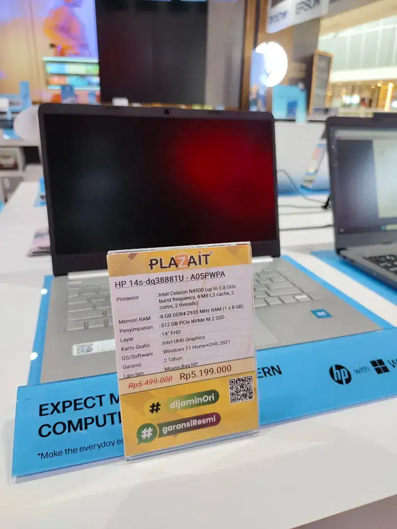 CREDIT LAPTOP HP 14S CELERON PROMO TANPA DP BUNGA 0% FREE 1x CICILAN