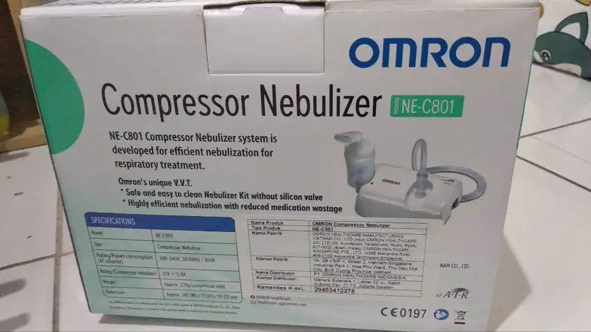 Nebulizer Omron Model NE-C801 Bekas (Nego sampai jadi)