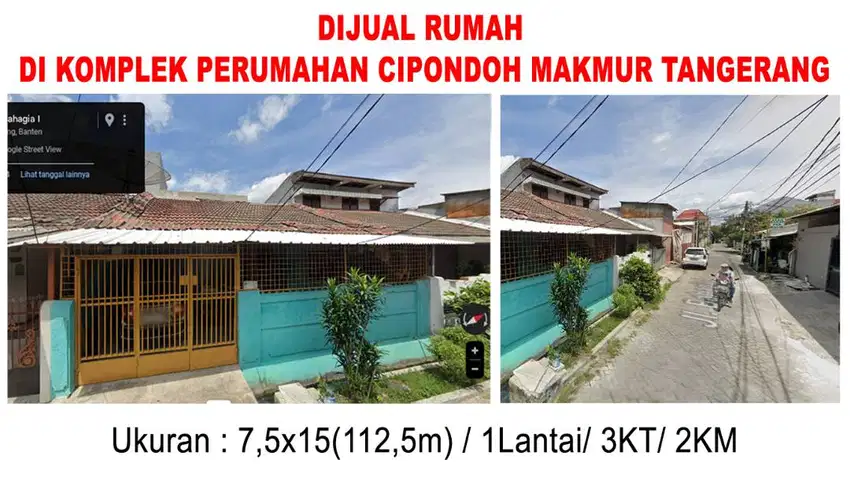 Dijual Cepat Murah Rumah di Komplek Perumahan Cipondoh Makmur