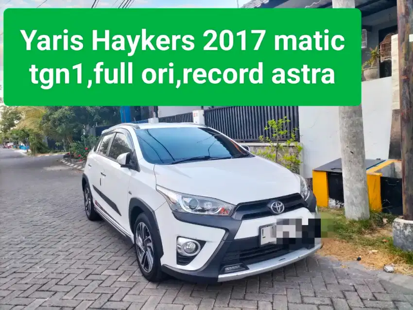 Yaris TRD haykers matic 2017,tgn1,nol spet,pjk new.nyacat kualat.jozz