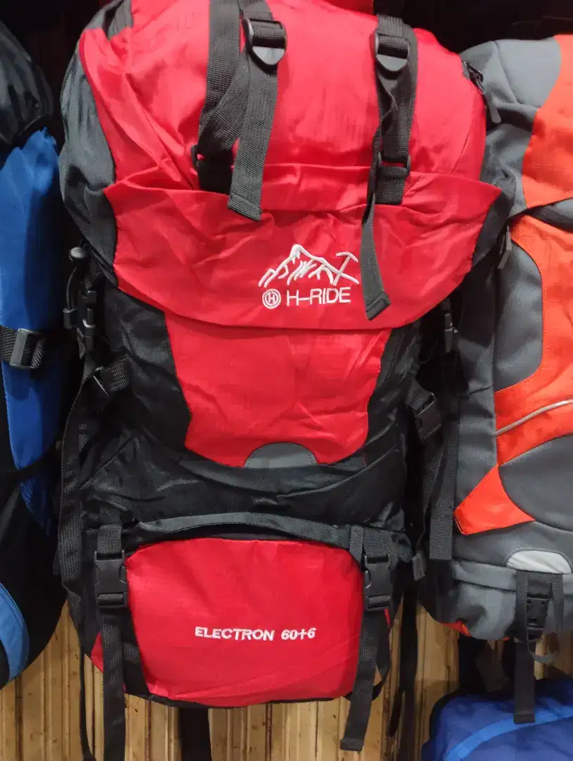 Jual tas carrier gunung 60 liter merah