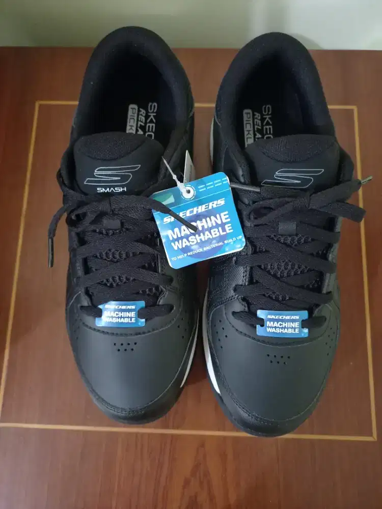 SKECHERS SEPATU PRIA SIZE 42 SEPATU OLAHRAGA SEPATU HITAM PRIA