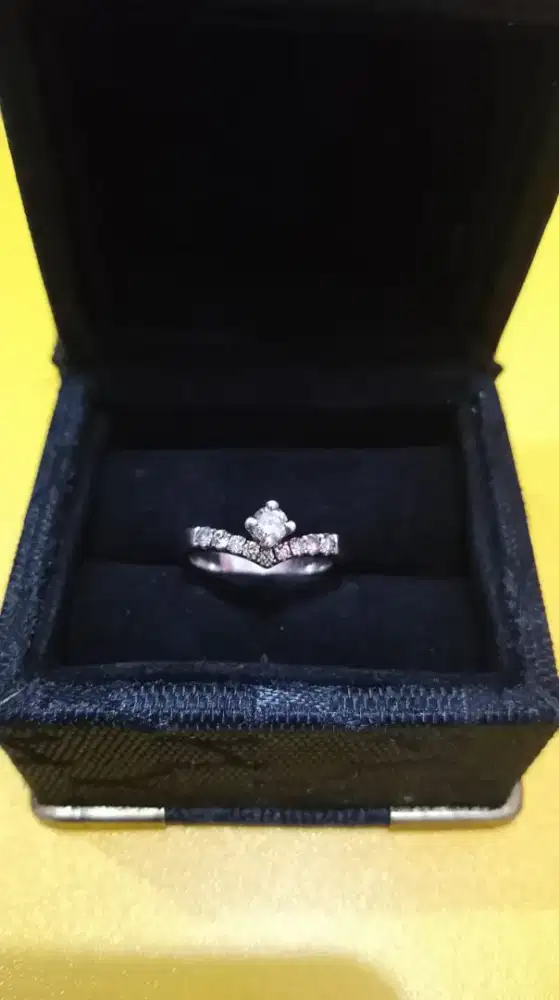 Cincin Berlian wanita Palladium