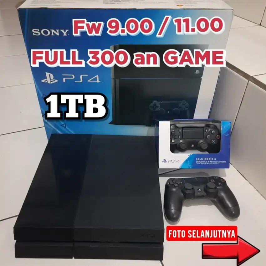 PS4 1TB FULL 300 an GAME POPULER Terjangkau Murah Meriah Harganya