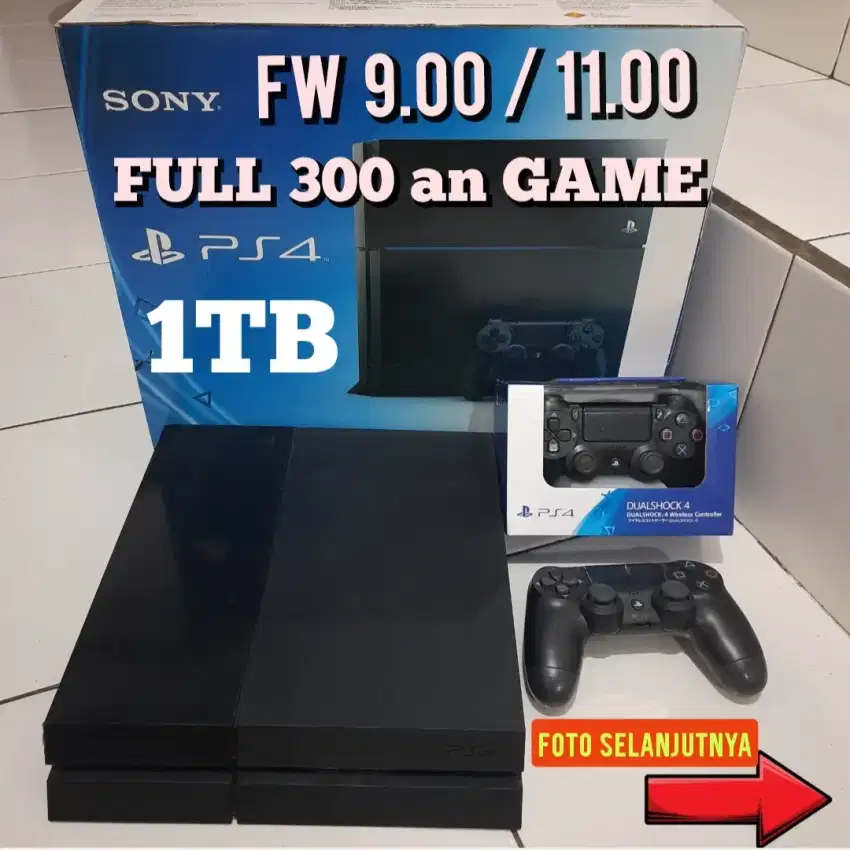 PS4 1TB FULL 300 an GAME POPULER Harga Terjangkau