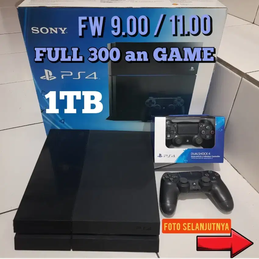 PS4 1TB FULL 300 an GAME POPULER Harga Murah Terjangkau