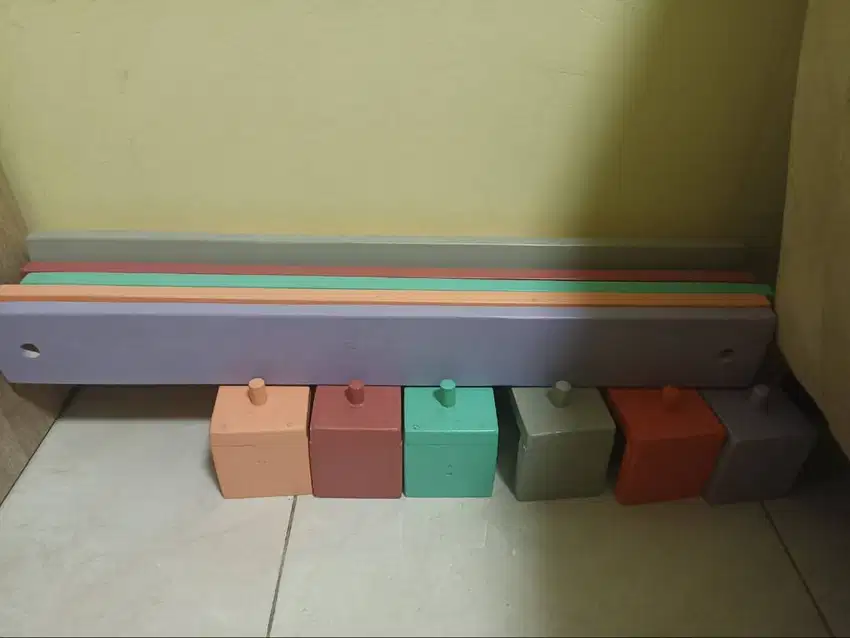 balance beam papan keseimbangan 6 papan berwarna