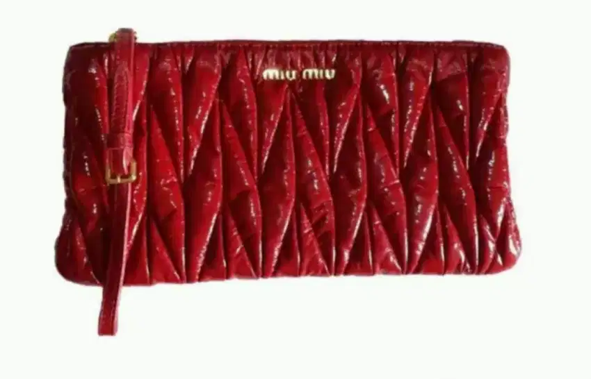 MIU MIU LEATHER CLUTCH