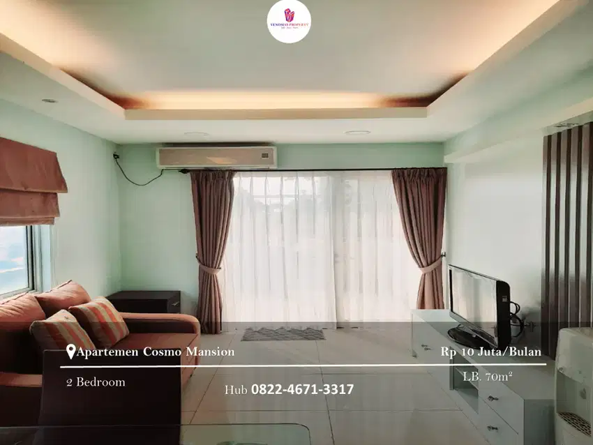 Disewakan Apartement Cosmo Mansion 2BR Furnished View Keliling