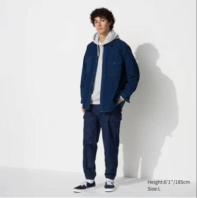 Celana Jogger Kargo (Denim) size S Uniqlo