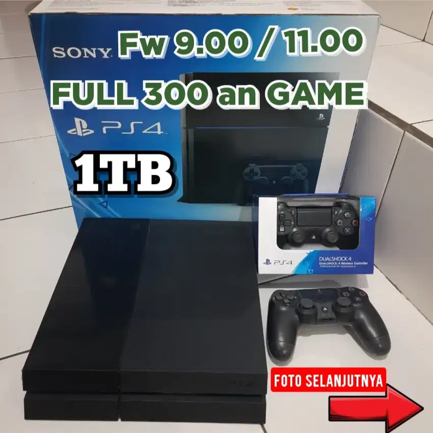 PS4 1TB FULL 300 an GAME TERLARIS Murah