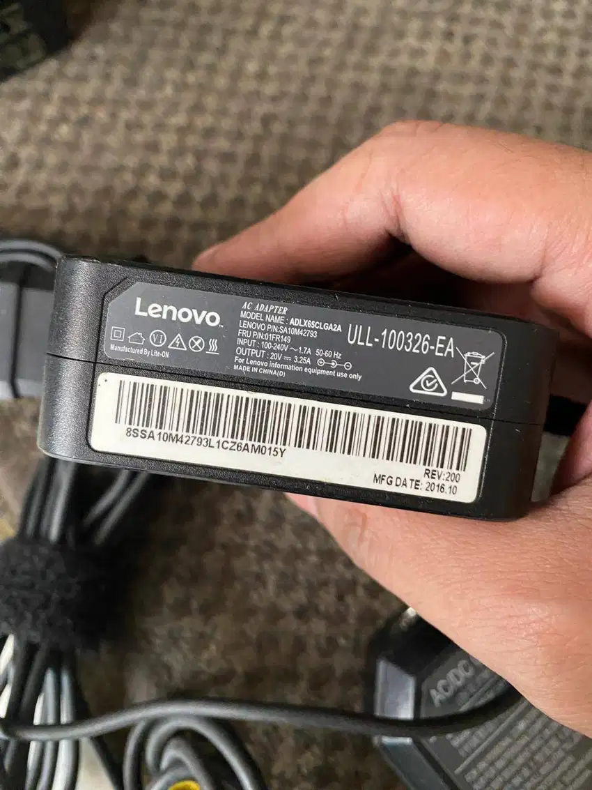 ORIGINAL Adaptor Charger COPOTAN Laptop Lenovo 20V 3.25a