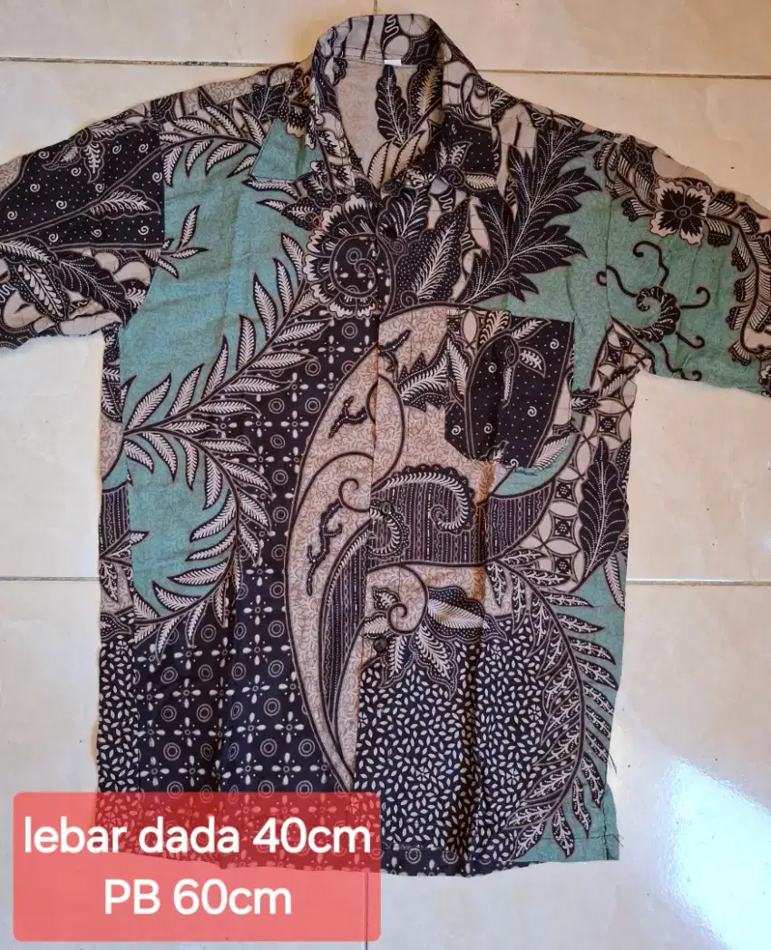 Preloved kemeja hem batik anak