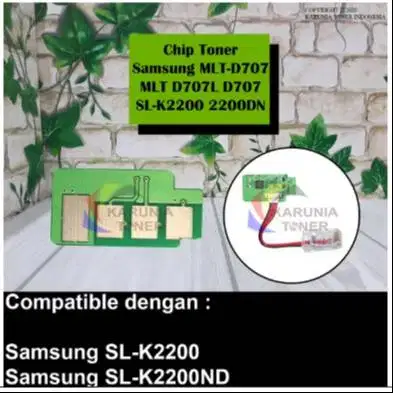 Chip Toner Cartridge For Printer Samsung MLT-D707 MLTD707 D707 SL K220