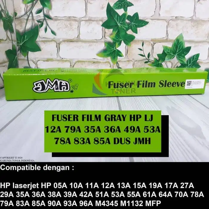 Fuser Film HP Laserjet 12A 79A 35A 36A 49A 53A 78A 83A 85A JMH Gray B