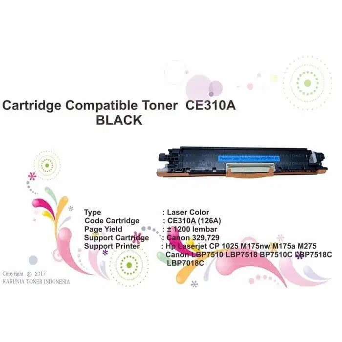 CARTRIDGE COMPATIBLE PRINTER MFP M176 M177 M176N CF352A CE310 PROMO