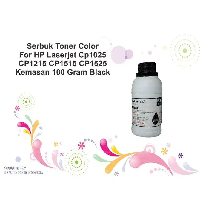 Serbuk Toner For HP CP1025 CP1215 CP1515 CP1525 CP1525n Black 50 Gram