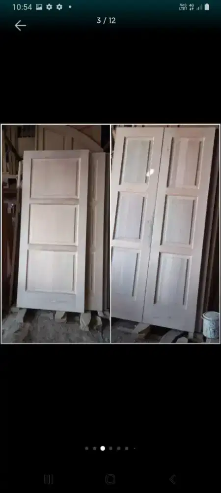 Kusen pintu kupu komplit jendela kayu kamper