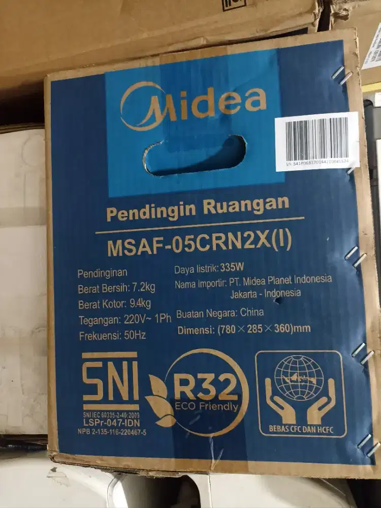 JUAL AC BARU MIDEA 1/2 PK 335 WATT