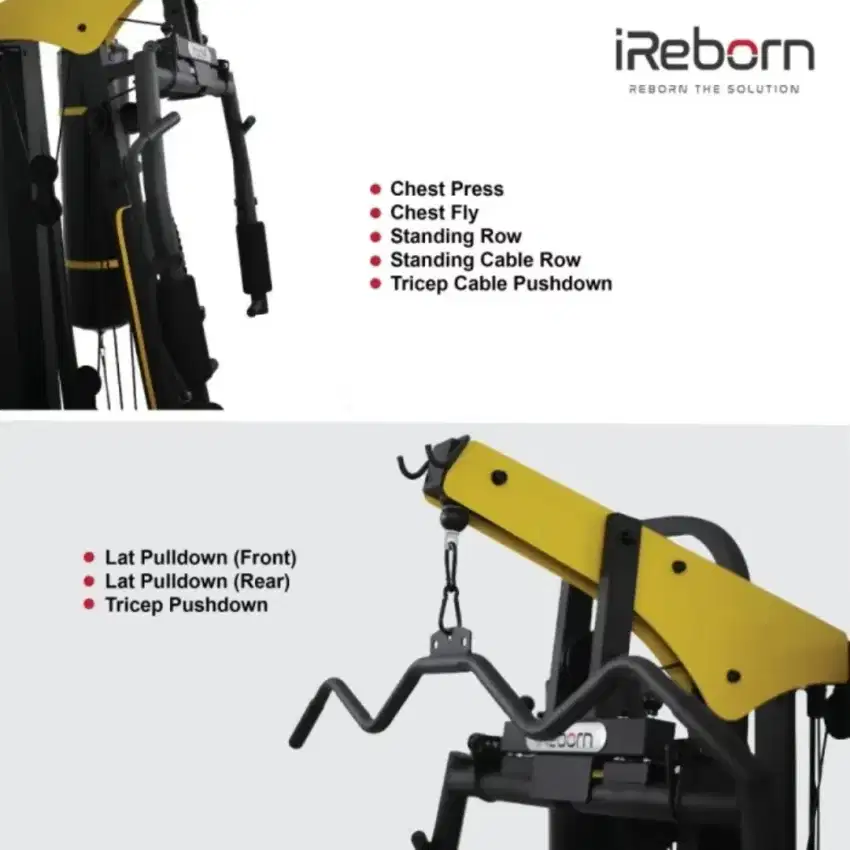 Alat Fitness Home Gym 3 sisi 150LBS iReborn Factor