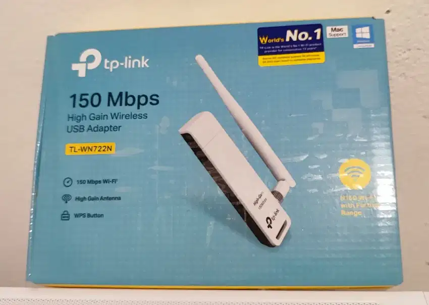 TP Link 150 Mbps Wireless N USB Adapter + Antena TL-WN722N