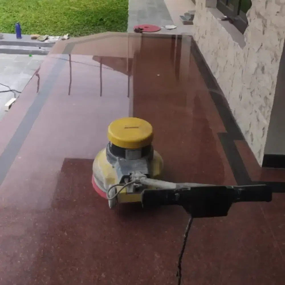 Jasa poles lantai marmer dan granit (langsung tukang)