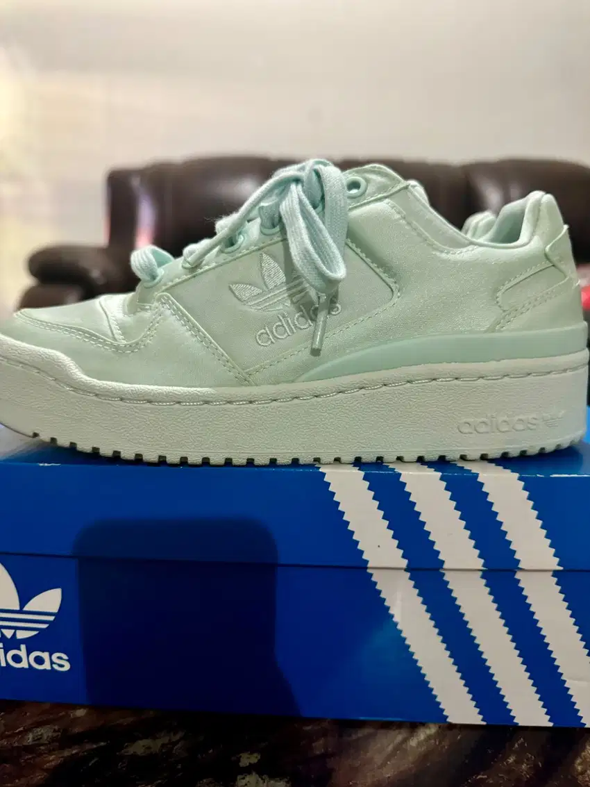 Sepatu Adidas Green FORUM BOLD uk 37