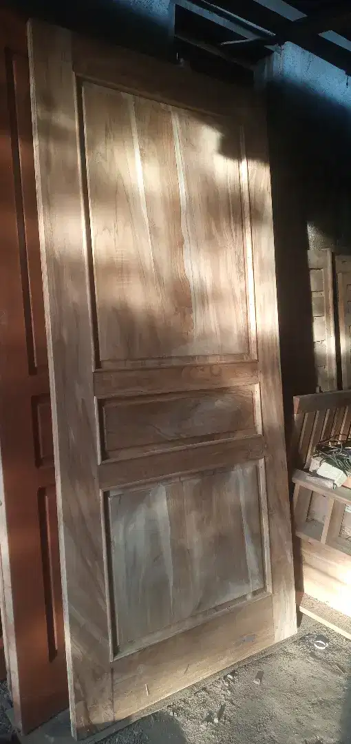 Pintu kamar kayu jati.pintu minimalis kayu jati. Pintu super kayu jati