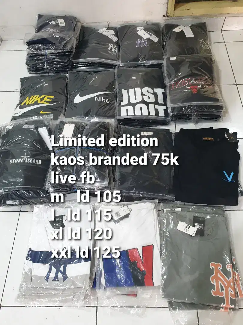 Kaos  branded cowo