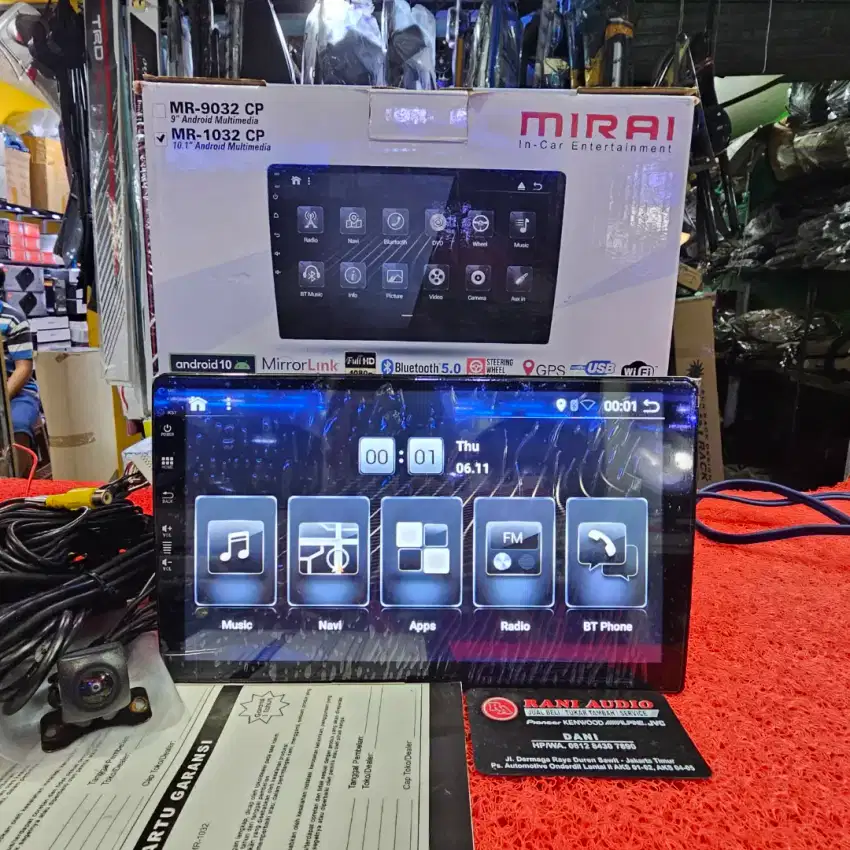 Head Unit Android MIRAI MR-1032 CP CarPlay RAM 2GB ROM 32GB 10 in