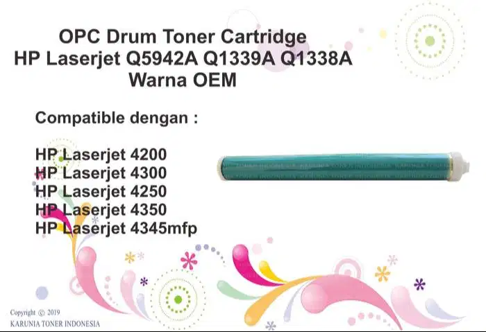 OPC Drum Cartridge HP Laserjet 42A 39A 38A HP4200 4300, 4250 4350 OEM
