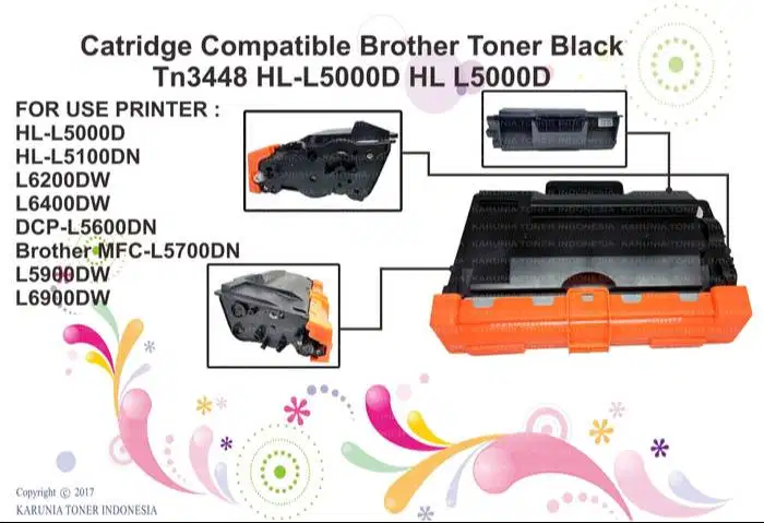 Catridge Compatible Brother Toner Black TN3448 TN 3448 MFC-L6900DW New