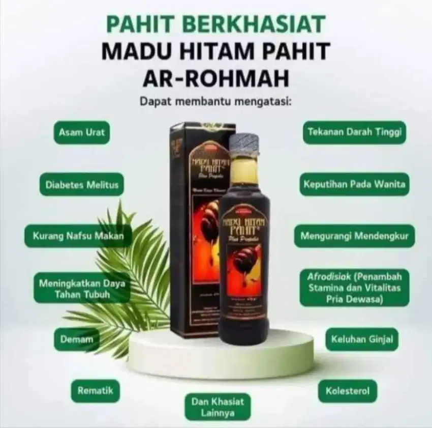 Terlaris! Madu Hitam Pahit Arrohmah