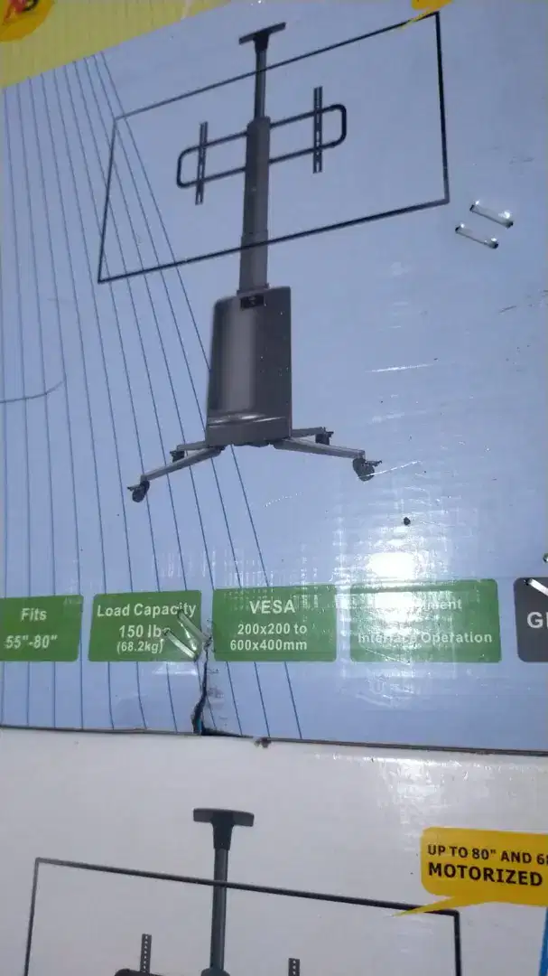 bracket tv led standing 55-75+install