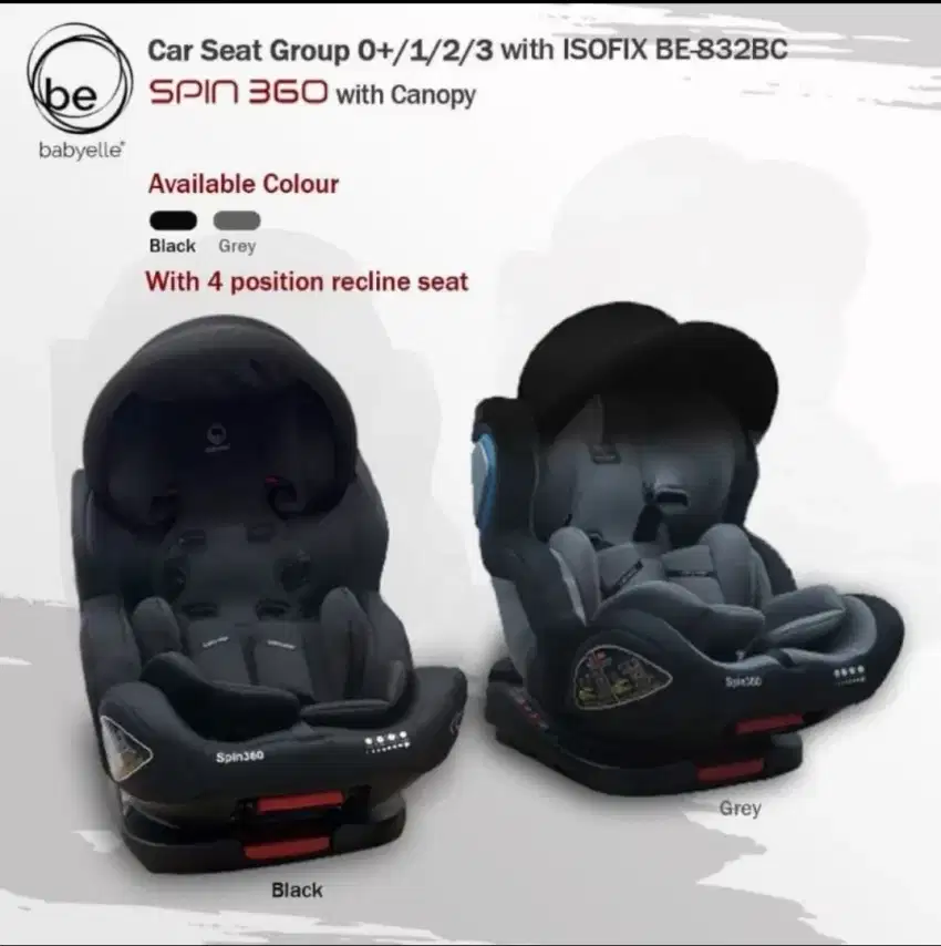 Baby Elle Car Seat with ISOFIX BE-832BC Preloved