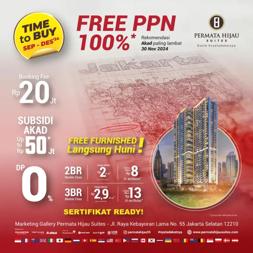 APARTEMEN MURAH TANPA DP JAKARTA SELATAN