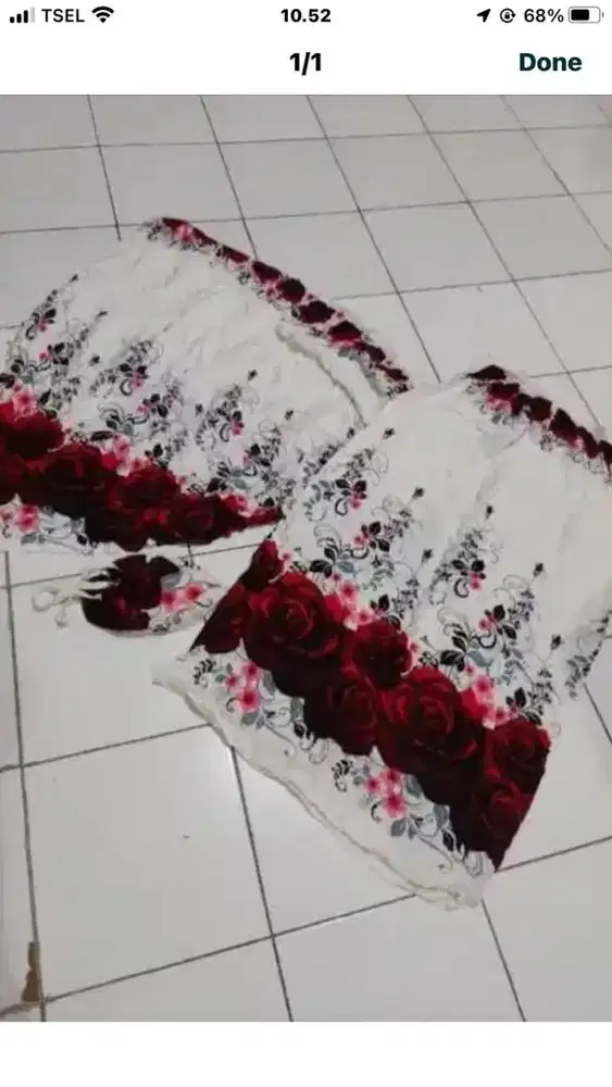 mukena 1 set bahan cotton